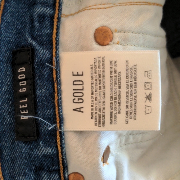 AGOLDE High Waisted Blue Ripped Jeans - Picture 10 of 13